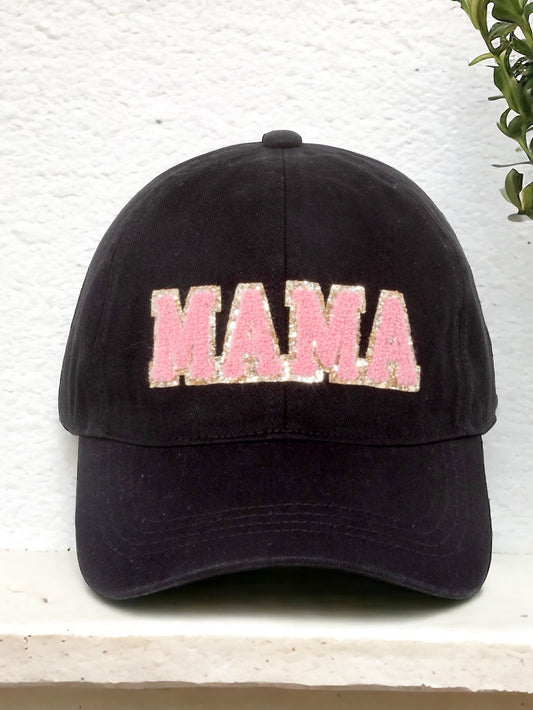 MAMA Hat, Black & Pink