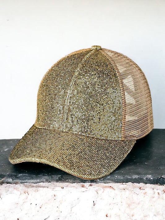 Luxe Sparkle Hat, Gold