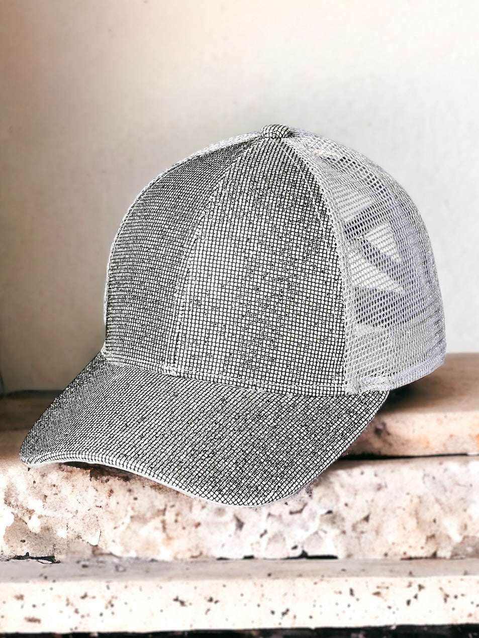 Luxe Sparkle Hat, Silver