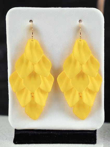 Feeling Loved Earrings, Yellow