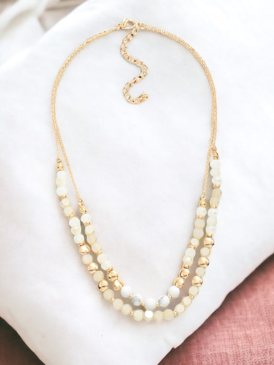 Moonlit Muse Necklace, Ivory