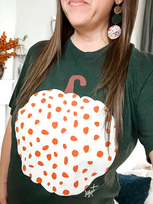 Polka Dot Pumpkin Tee