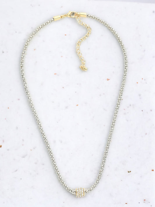 Luxe Link Necklace, Silver