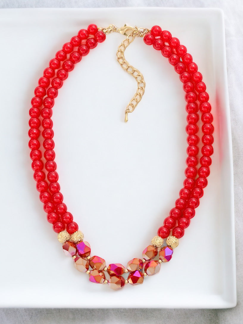 So Timeless Necklace, Red