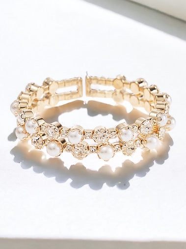 Duchess & Pearl Cuff Bracelet