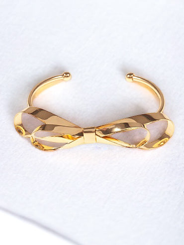 Big Bow Cuff Bracelet, Gold