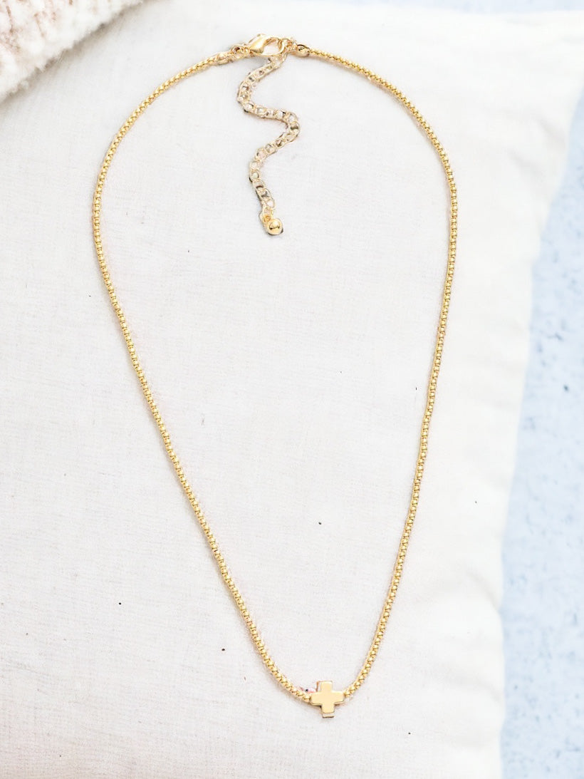 Veil of Light Necklace, Gold