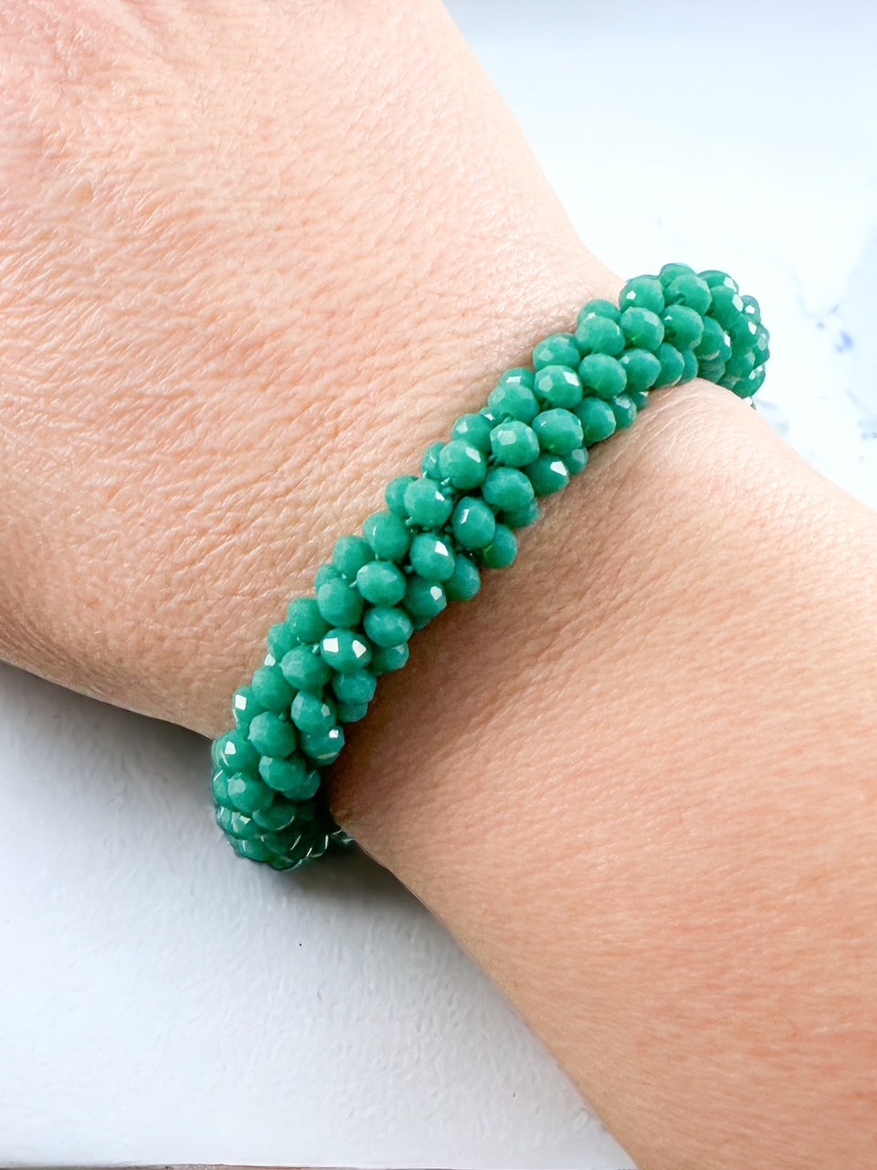 Luxe Cluster Bracelet, Teal