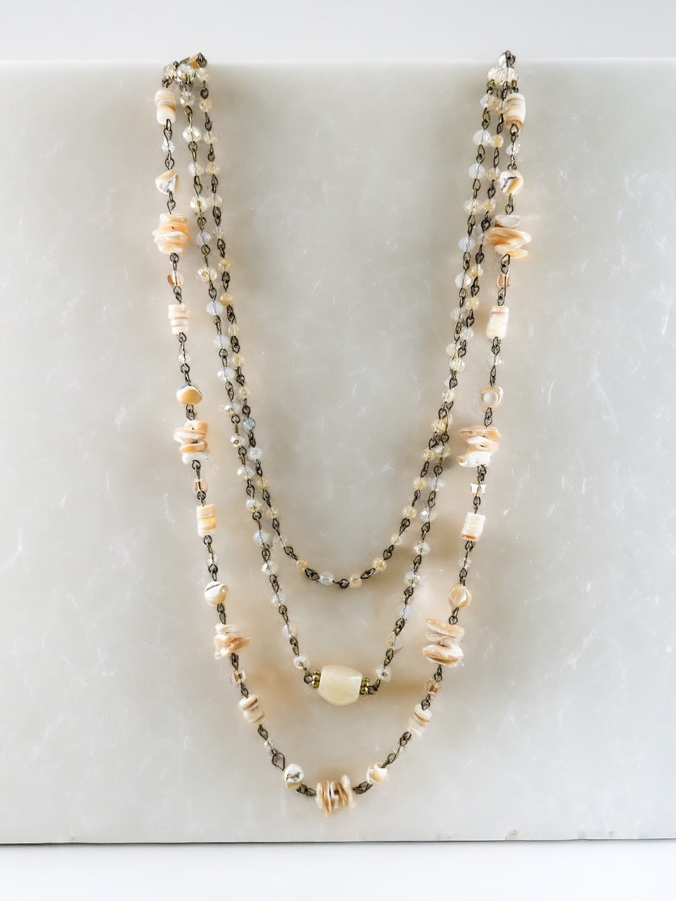 Pebble Serenade Necklace, Ivory