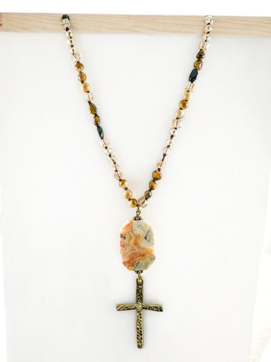 The Abide Necklace, Jasper