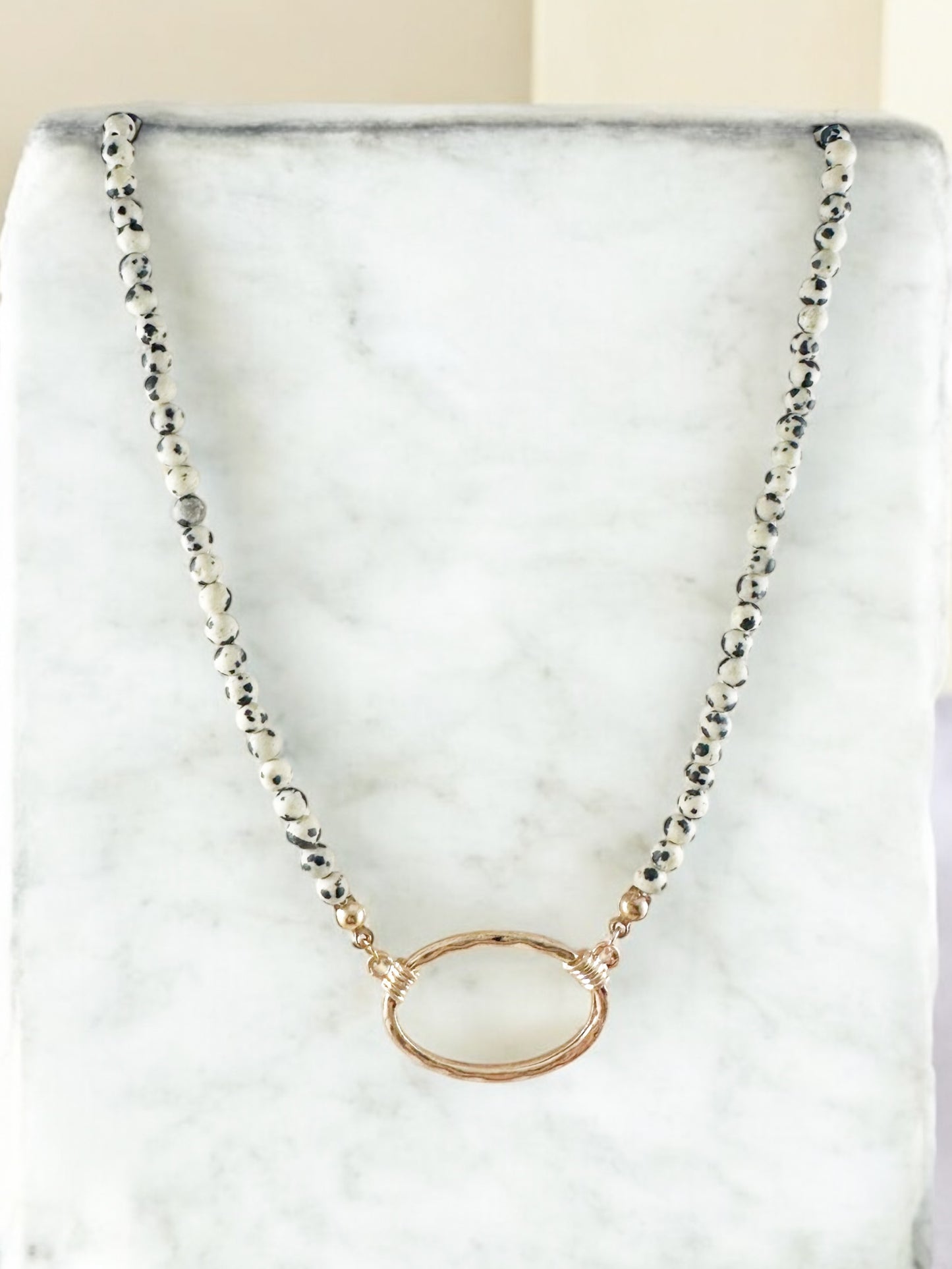 Always Important Necklace, Dalmatian Jasper