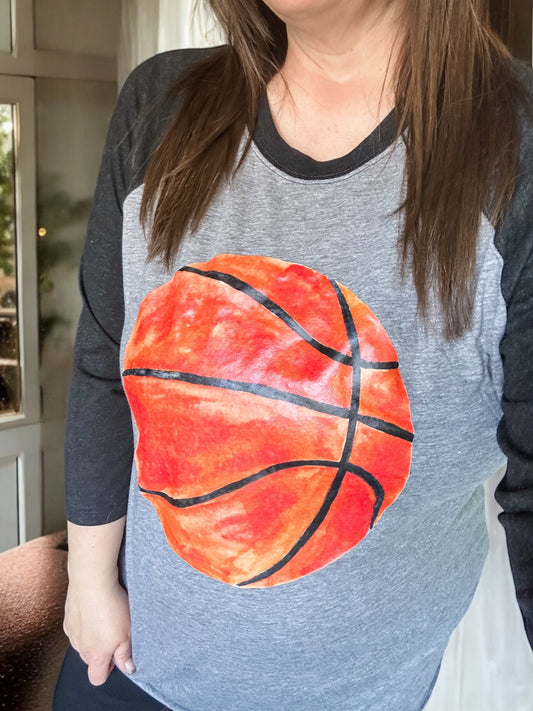 Fan Favorite Raglan Tee, Basketball