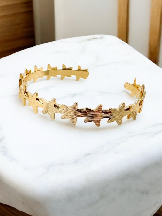 Starbound Cuff Bracelet, Gold