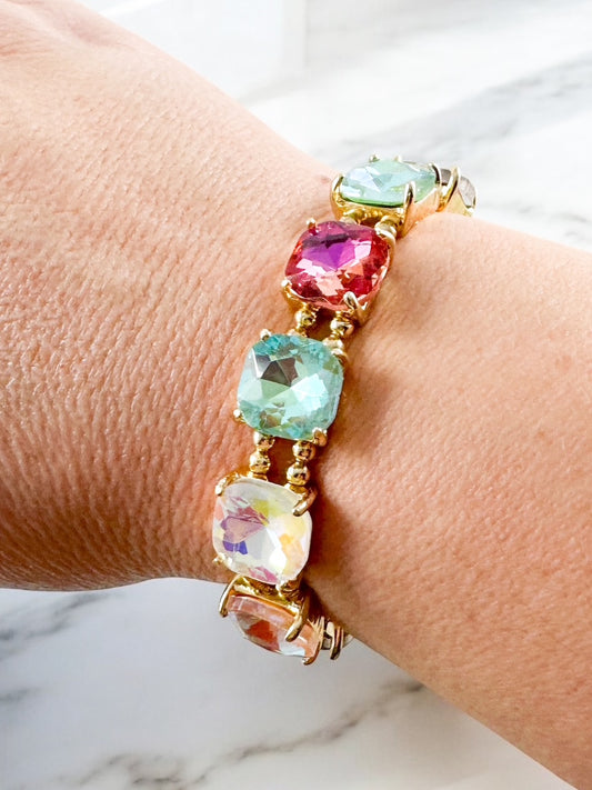 Crown Jewel Bracelet, Pastel