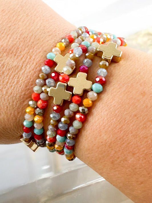 Faith & Fire Bracelet Set, Multi
