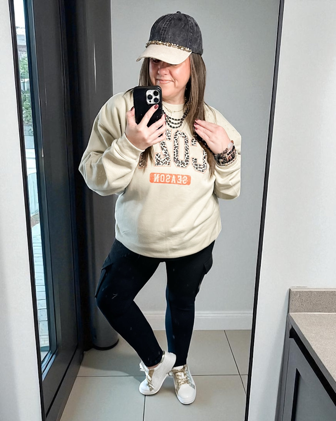 Desert Moon Hat, Black Denim