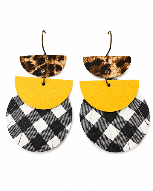 White-background catalog image of the Dress Code Earrings showing the full pair.