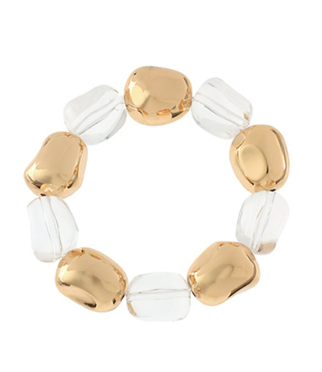 Clear/Gold Bracelet