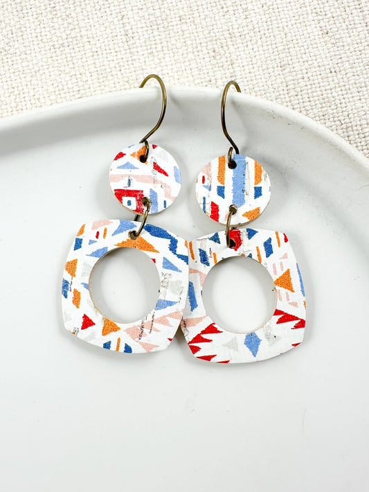 Painted Dune Earrings | Small Birch