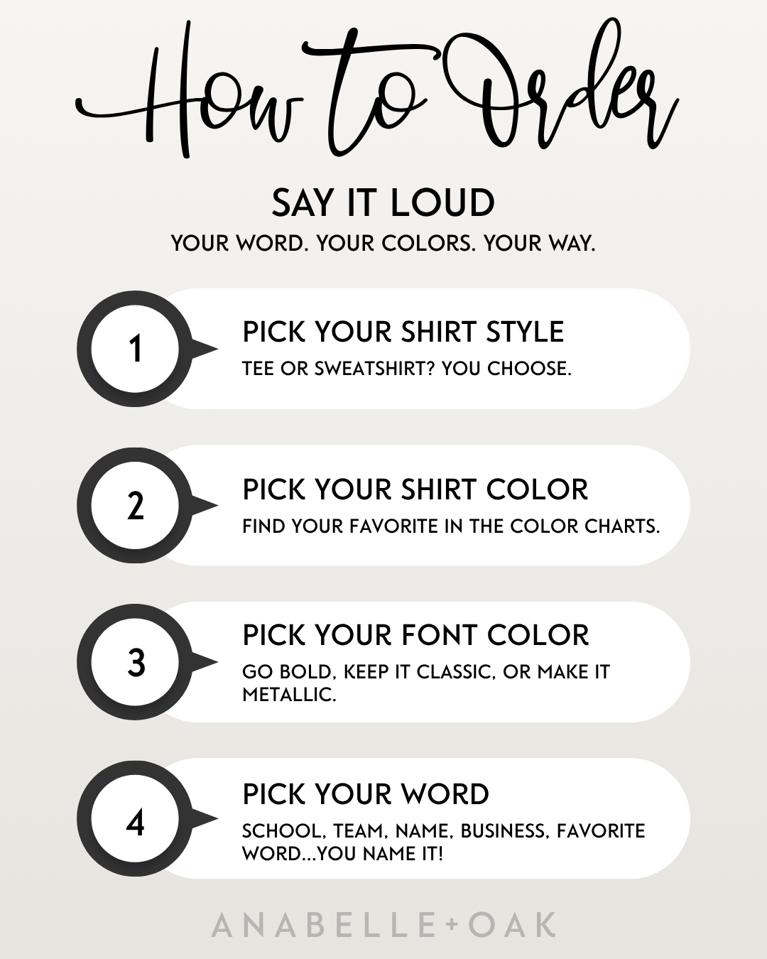 Say It Loud Tee or Sweatshirt | Custom Preorder