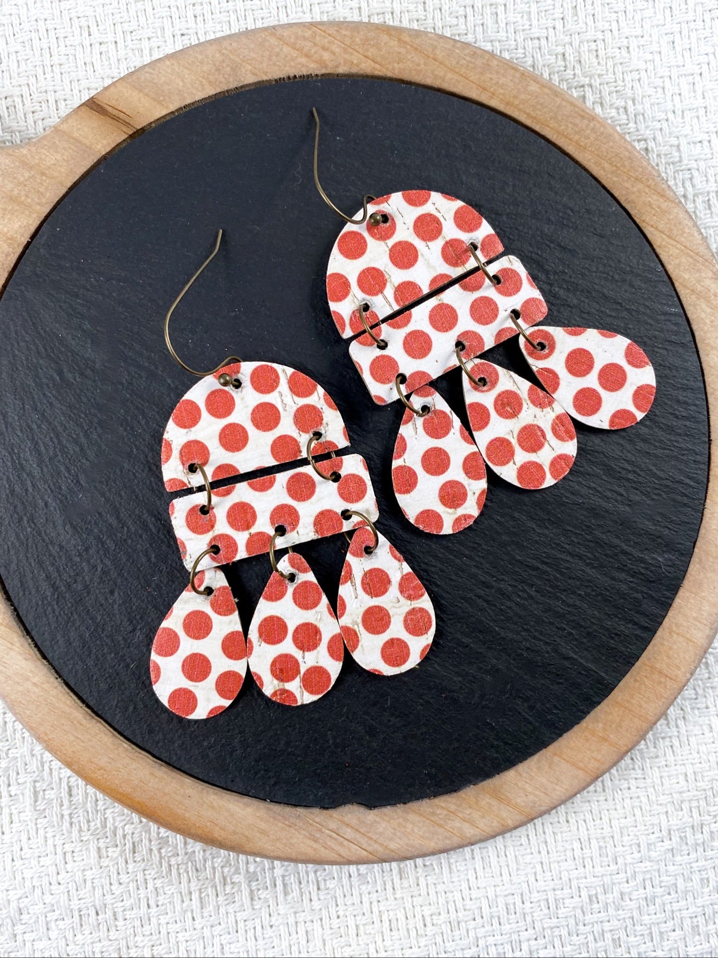 Red Polka Dot Chandeliers