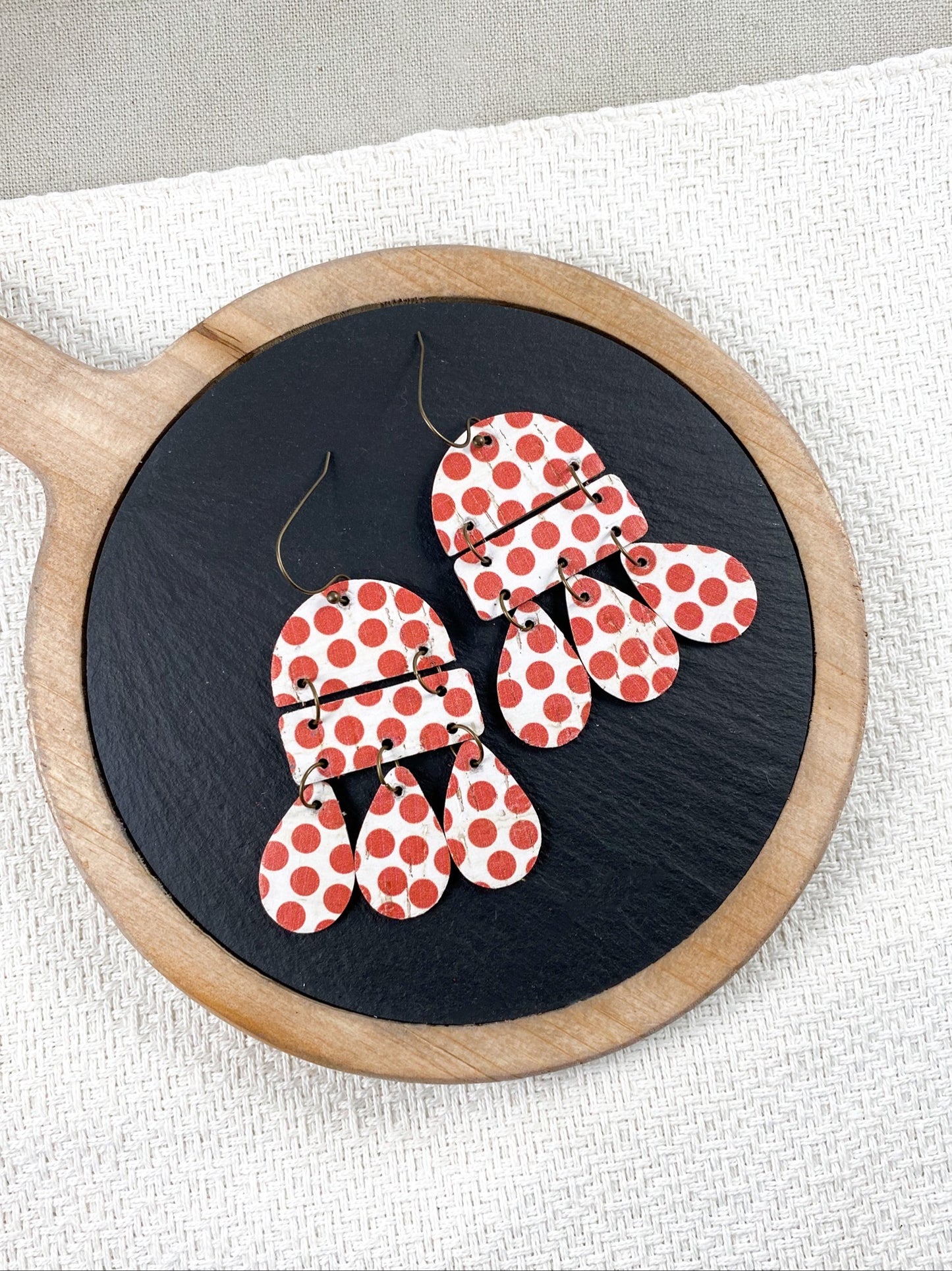 Red Polka Dot Chandeliers