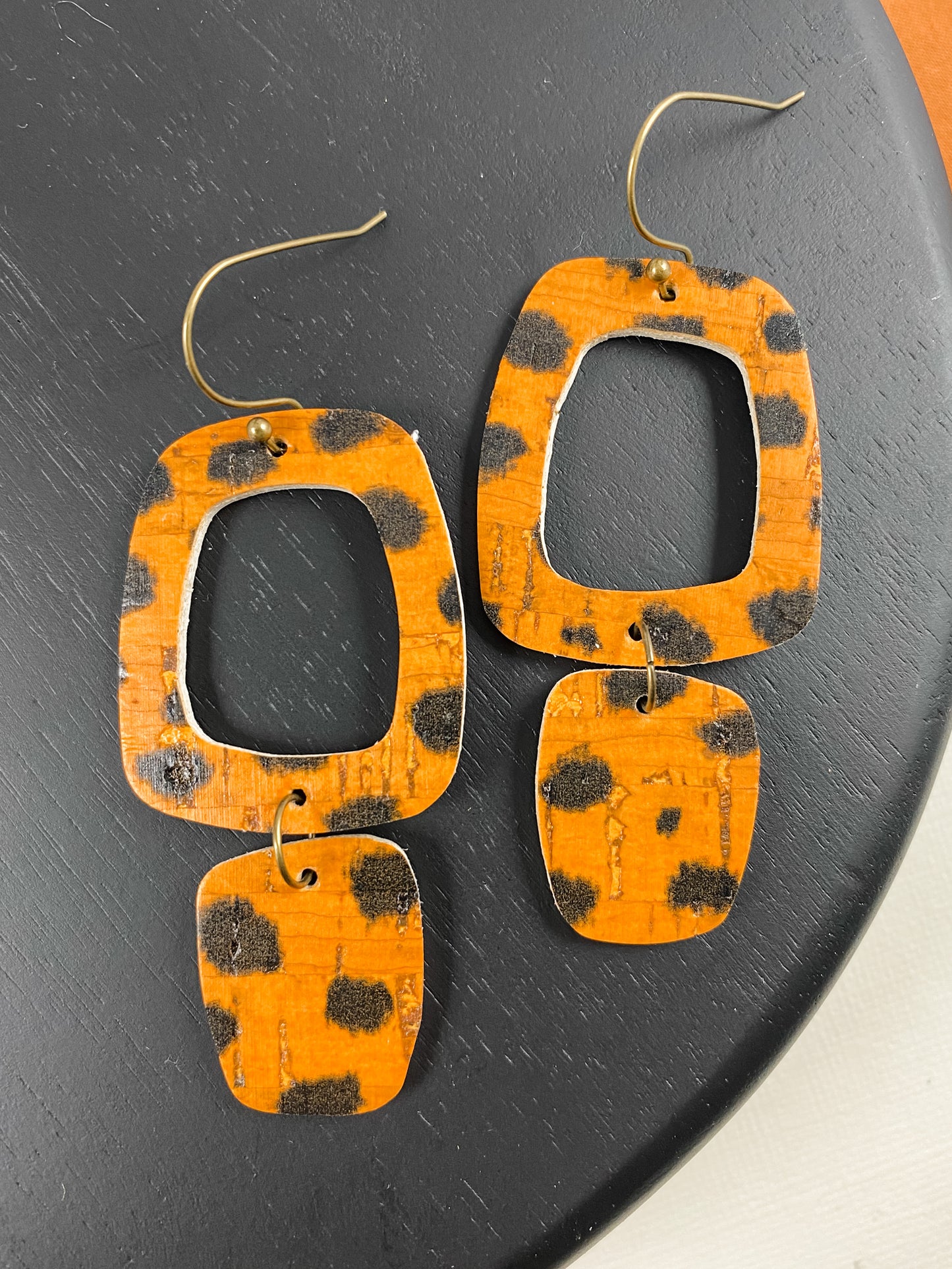 Halloween Leopard Abstract Drops