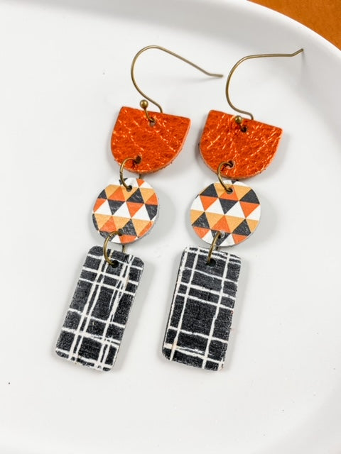 Halloween Leopard Abstract Drops
