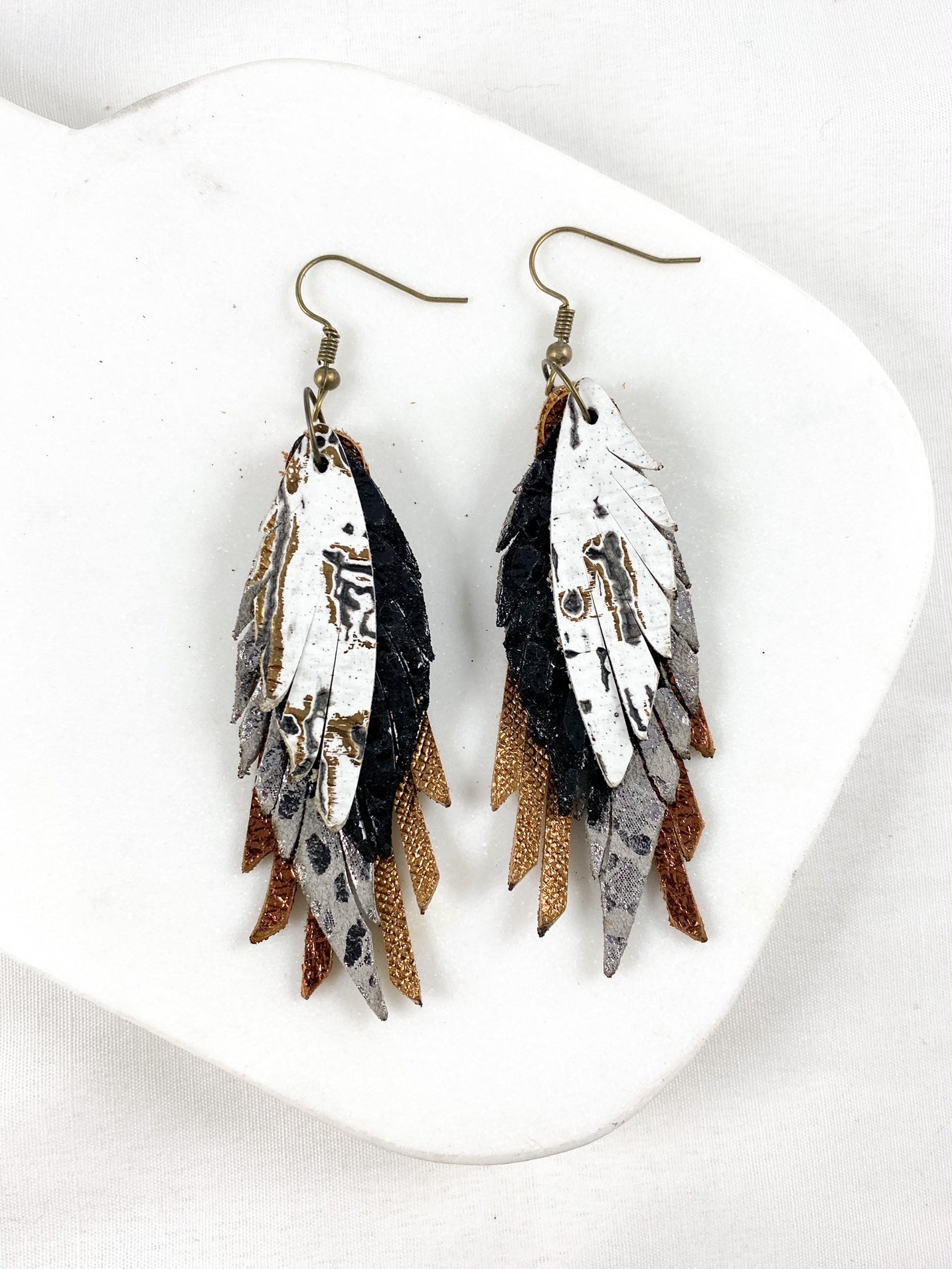 Bronze & Gunmetal Mini Feathers