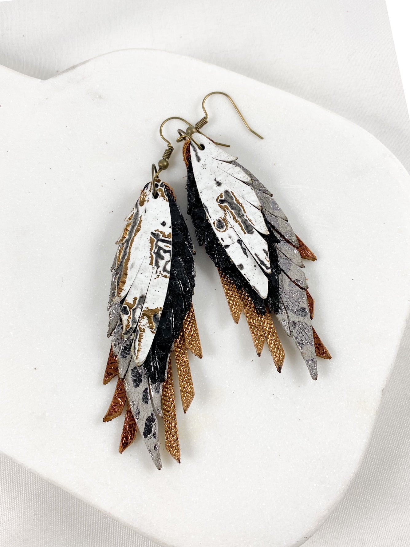 Bronze & Gunmetal Mini Feathers