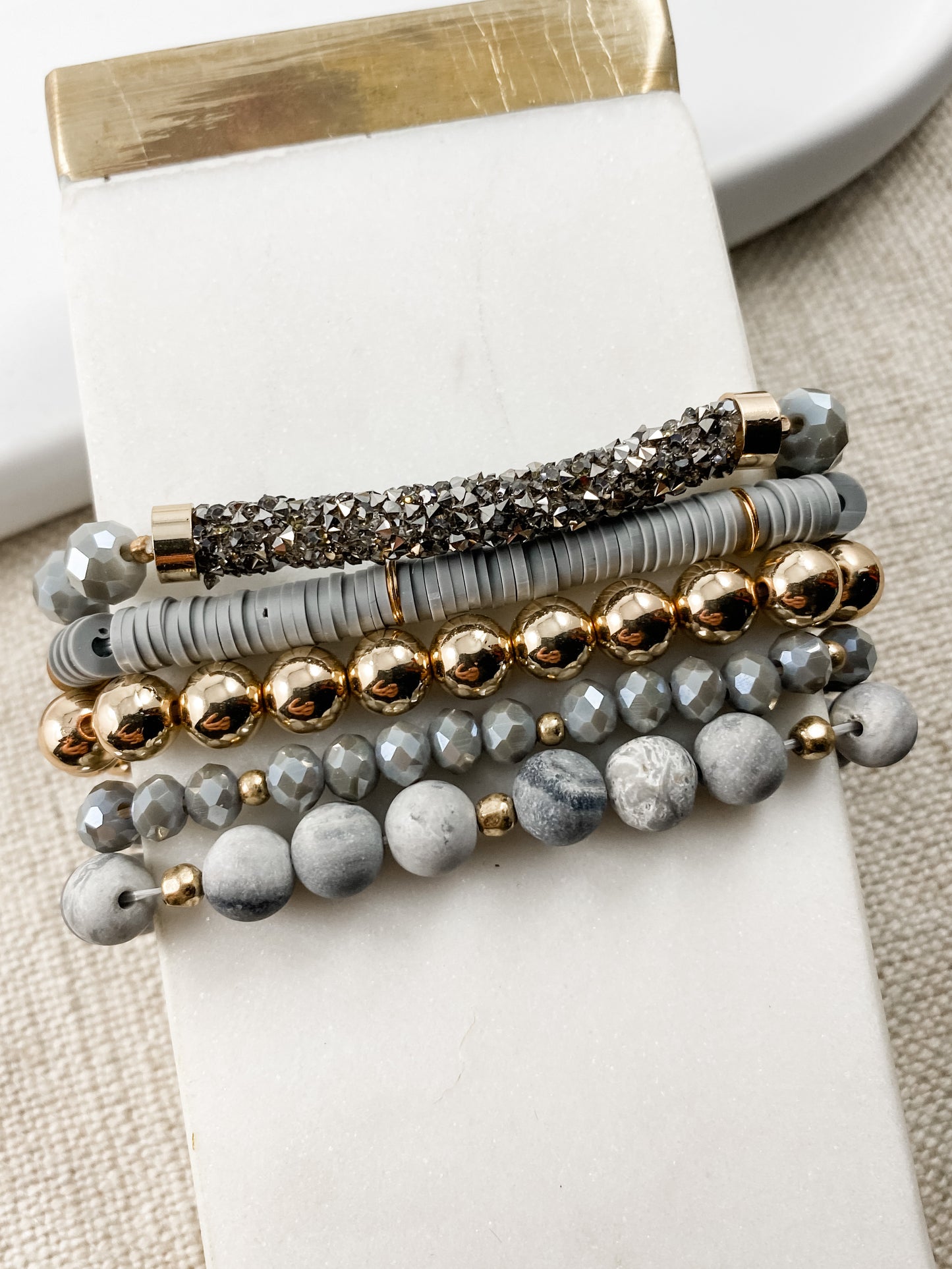 New Obsession Bracelet Set, Gray