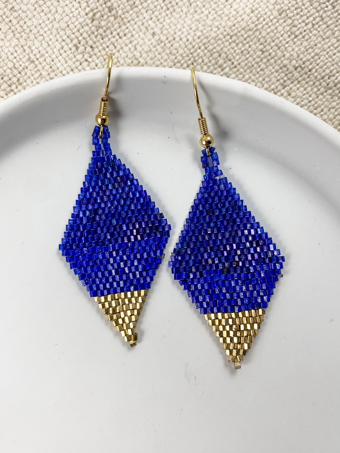 Blue & Gold Ombre Drops