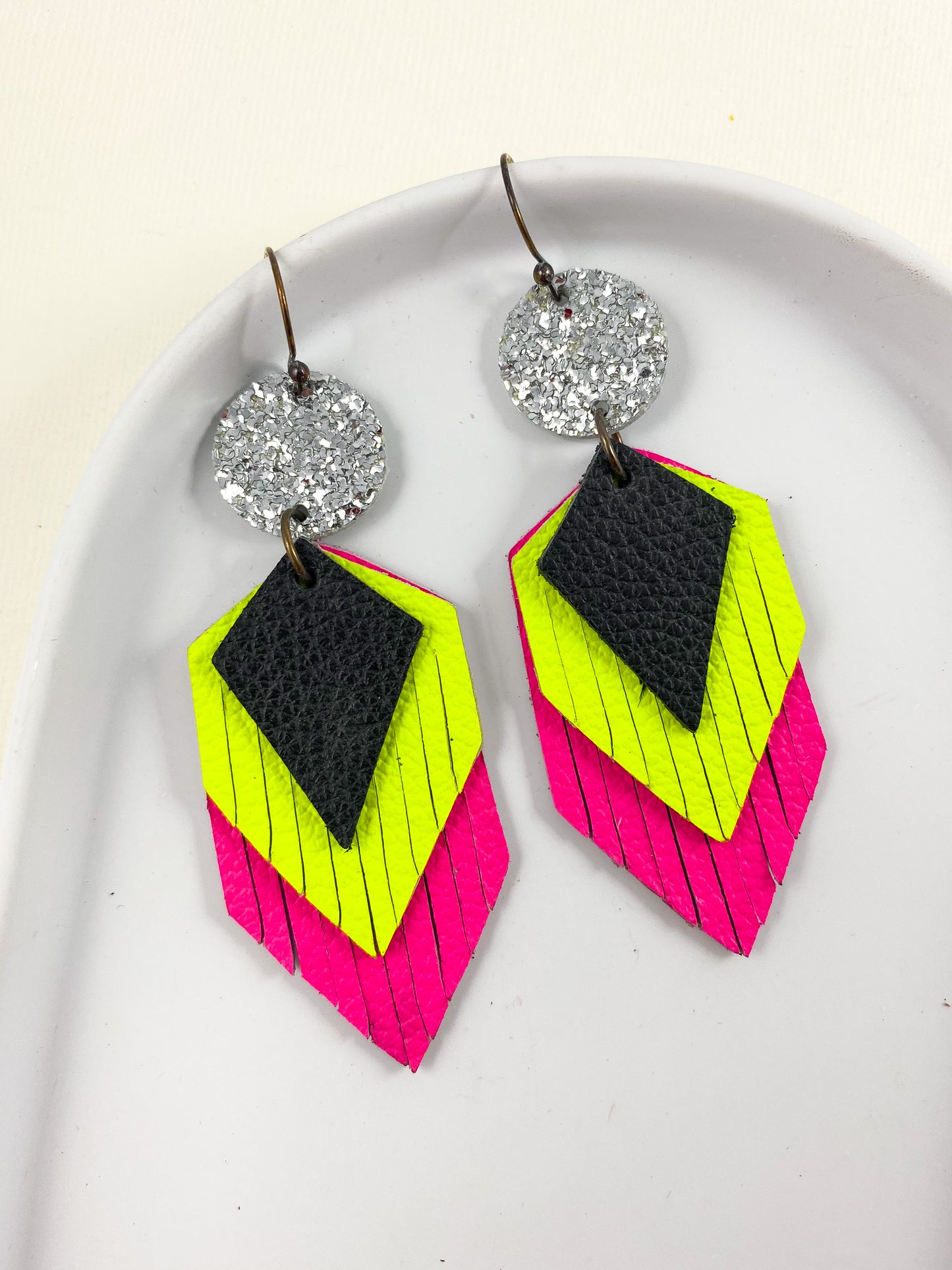 Neon Geometric Fringe