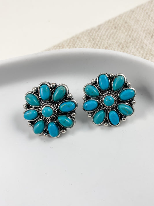 Turquoise Concho Studs