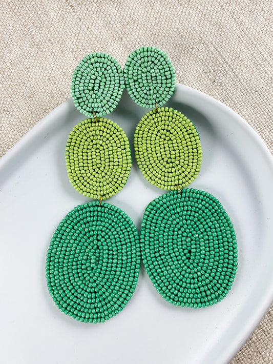 Ombre Green Tiered Circles