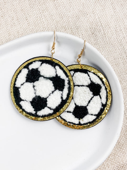 Soccer Patch Earrings