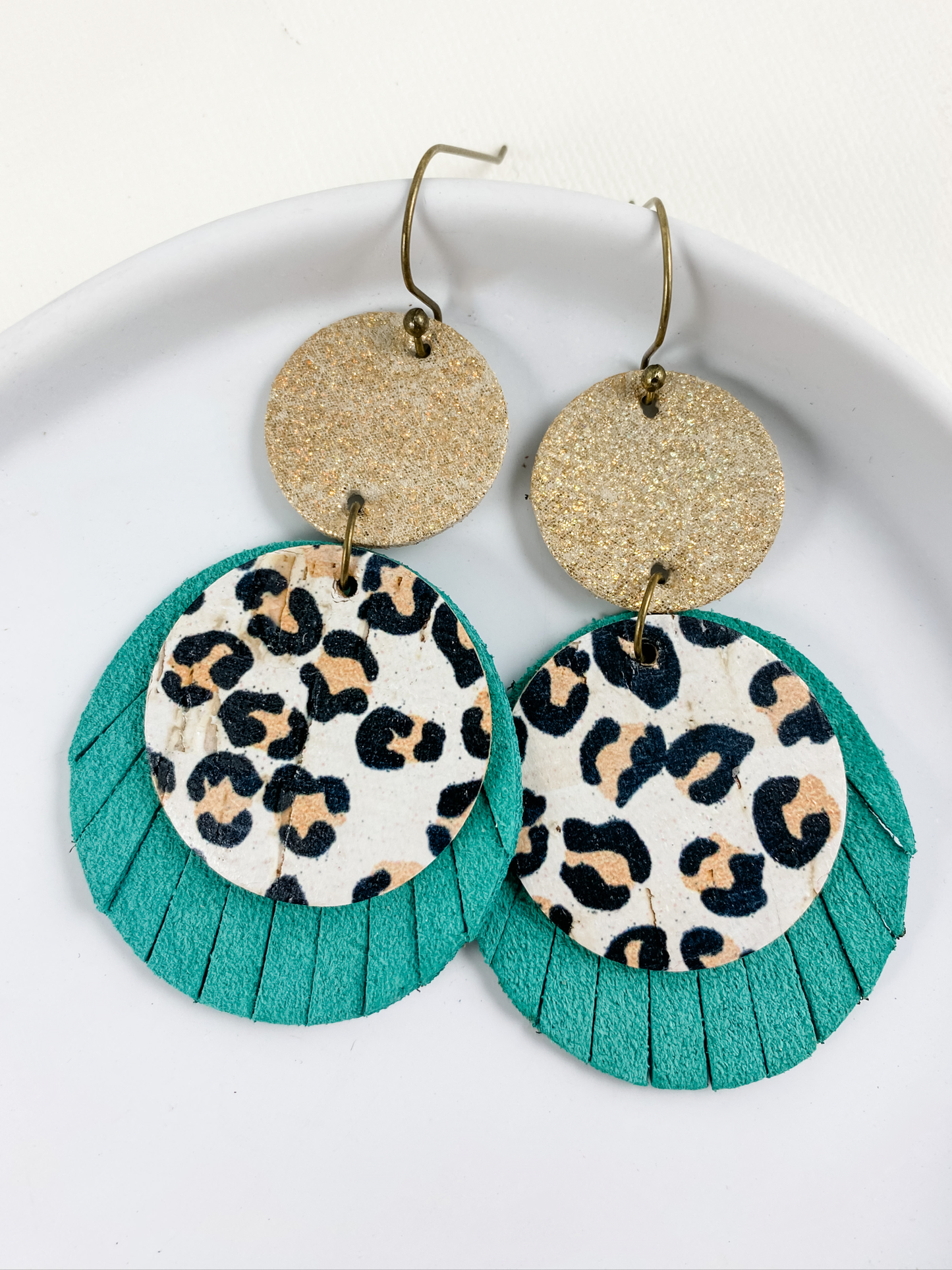 Fearless Soul Earrings, Teal