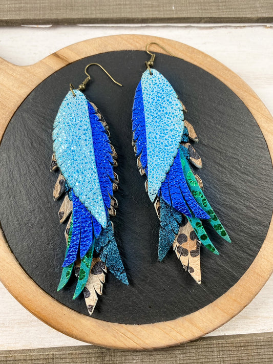 Peacock Fringe Feathers