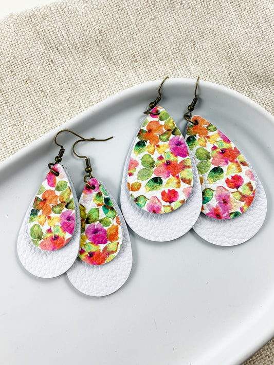 Pretty Pansy Teardrops